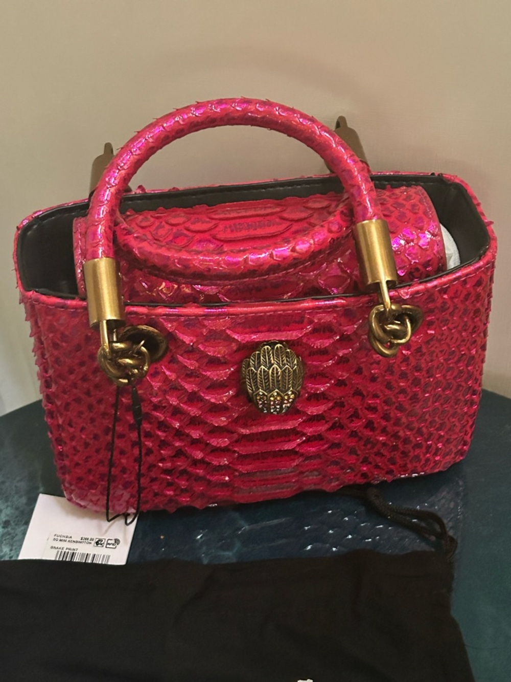🔥Kurt Geiger London Mini Square Kensington Croc-Embossed Leather LOW PRICE! 💝💞 - Picture 12 of 13